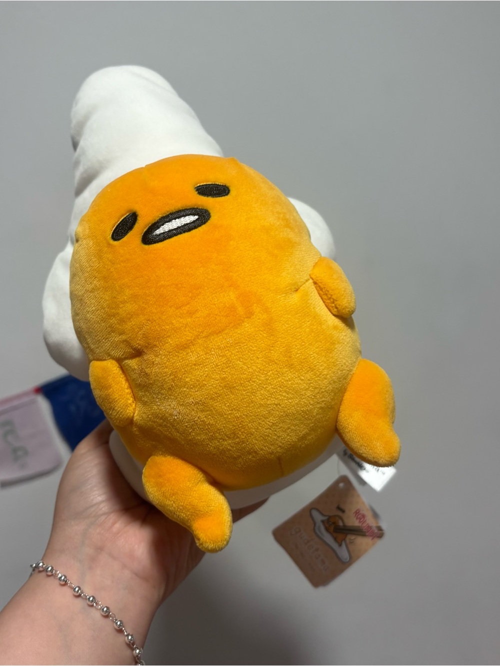 Sanrio Gudetama Plush in Yellow and White